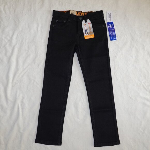 Boys Size 7 Levi's 510 Skinny 365 Performance - Black - Flex Stretch - Picture 1 of 7